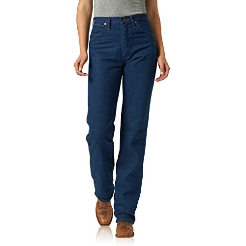 Wrangler Damen Cowgirl Cut Slim Fit Natural Waist Jeans, Vorwäsche, 5W x 36L von Wrangler