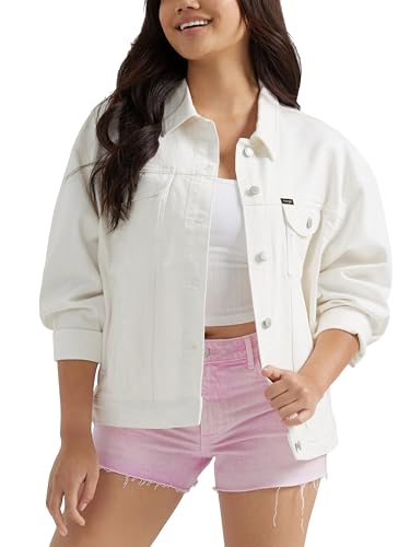 Wrangler Damen Denim Jacket Relaxed Fit Girlfriend Jeansjacke, Quarz, M von Wrangler