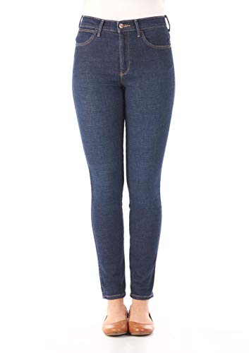 Wrangler Damen HIGH RISE SKINNY Skinny Jeans,, per pack Blau (NIGHT BLUE 78Y), W32/L27 (Herstellergröße: 27/32) von Wrangler