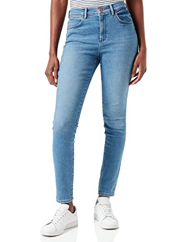 Wrangler Damen HIGH Rise Skinny Jeans, River, 26W / 30L von Wrangler