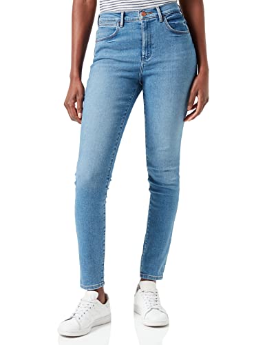 Wrangler Damen HIGH Rise Skinny Jeans, River, 26W / 32L von Wrangler