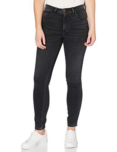 Wrangler Damen HIGH Rise Skinny Jeans, Soft Storm, 28W / 30L von Wrangler