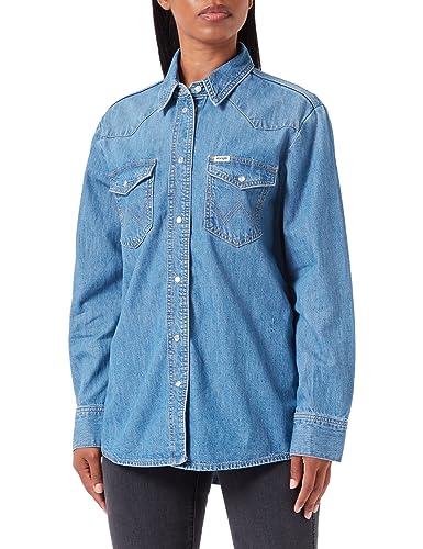 Wrangler Damen Heritage Shirt, Smitten Kitten​, L EU von Wrangler