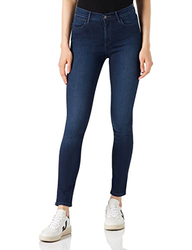 Wrangler Damen High Rise Skinny Jeans, Subtle Blue, 28W / 32L von Wrangler