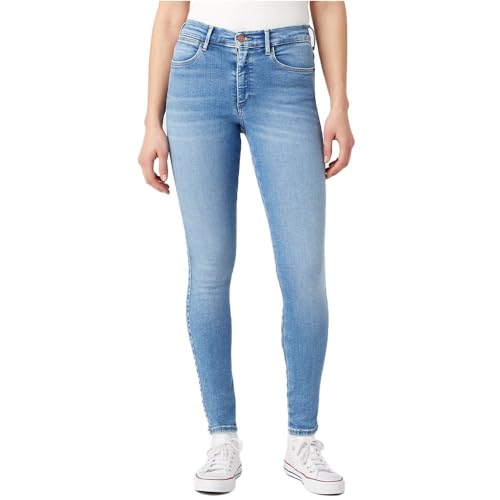 Wrangler Damen High Skinny Jeans, Blue Love, 32W 32L EU von Wrangler