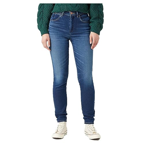 Wrangler Damen High Skinny Jeans, Dana, 30W 32L EU von Wrangler