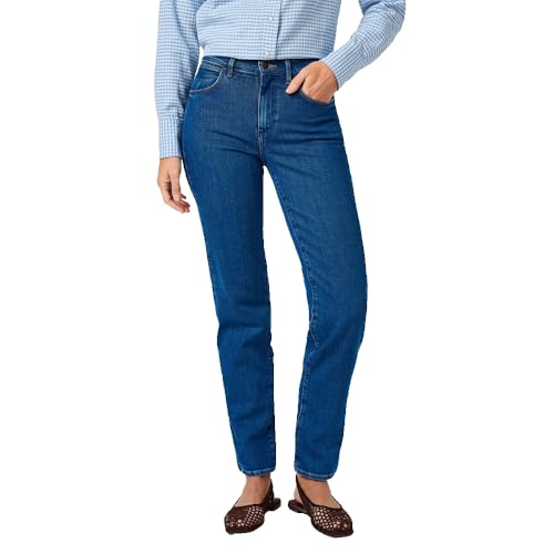Wrangler Damen Jeans Straight, Straight Fit, Gerades Bein von Wrangler