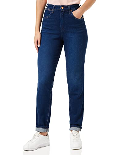 Wrangler Damen Mom Jeans, MEDUSSA, 24W / 32L von Wrangler