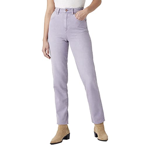 Wrangler Damen Mom Jeans, Purple Rock, 28W / 32L von Wrangler