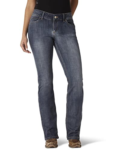 Wrangler Damen Plus Mid Rise Straight Jeans, Mittlere Wäsche, 50 von Wrangler