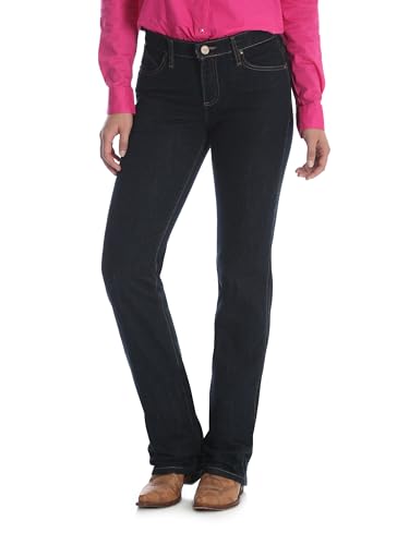 Wrangler Damen Q-Baby Mid Rise Boot Cut Ultimate Reitjeans, ^ von Wrangler