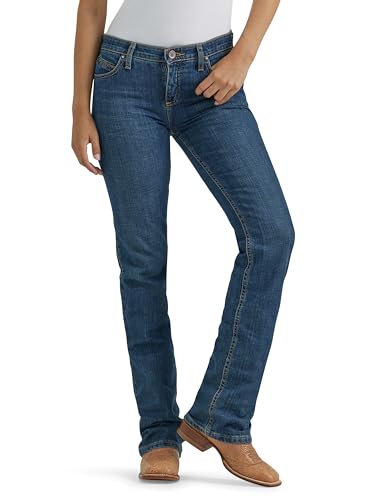 Wrangler Damen Q-Baby Mid Rise Boot Cut Ultimate Riding Jeans - - 5W x 34L von Wrangler