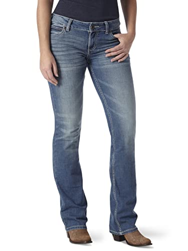 Wrangler Damen Retro Mae Mid Rise Stretch Bootcut Jeans, Deadwood, 11W x 30L von Wrangler