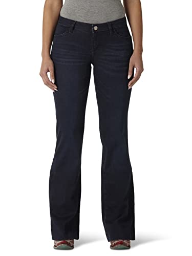 Wrangler Damen Retro Mae Plus Size Mid Rise Stretch Bootcut Jeans, dunkelblau, 18W x 30L von Wrangler