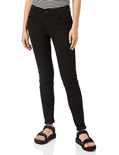 Wrangler Damen Skinny Jeans, Schwarz (Black), 26W / 32L von Wrangler