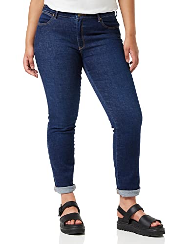 Wrangler Damen Slim Jeans, Blue Brushed, 26W / 32L von Wrangler