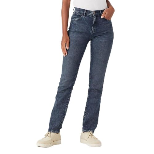 Wrangler Damen Slim Jeans, Blue Pepper, 28W x 32L von Wrangler