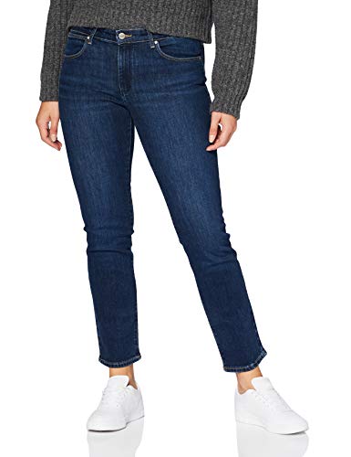 Wrangler Damen Straight Jeans, Dark Valley, 30W / 34L von Wrangler