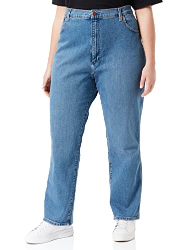 Wrangler Damen WILD West Jeans, Mid Blue, 30W / 34L von Wrangler