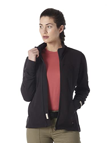 Wrangler Damen Feuchtigkeitsableitende Arbeitsjacke Arbeits-Utility-Oberbekleidung, Schwarz, XL von Wrangler
