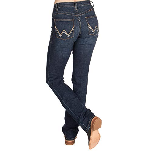 Wrangler Damen Willow Mid Rise Boot Cut Ultimate Riding Jeans, Lovette, 0W x 34L von Wrangler