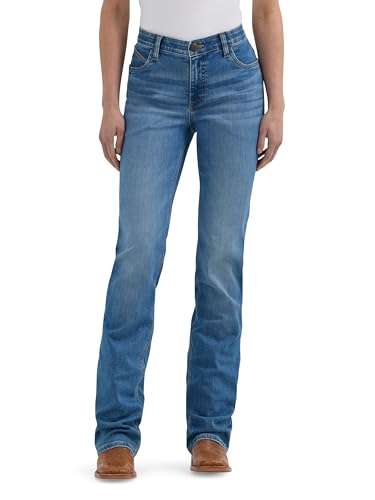 Wrangler Damen Willow Mid Rise Performance Waist Boot Cut Ultimate Riding Jeans, Sophia, 25-36 von Wrangler