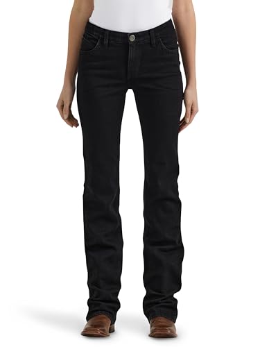 Wrangler Damen Women's Willow Mid Rise Performance Waist Boot Cut Ultimate Riding Jeans, Molly, 26-34 von Wrangler