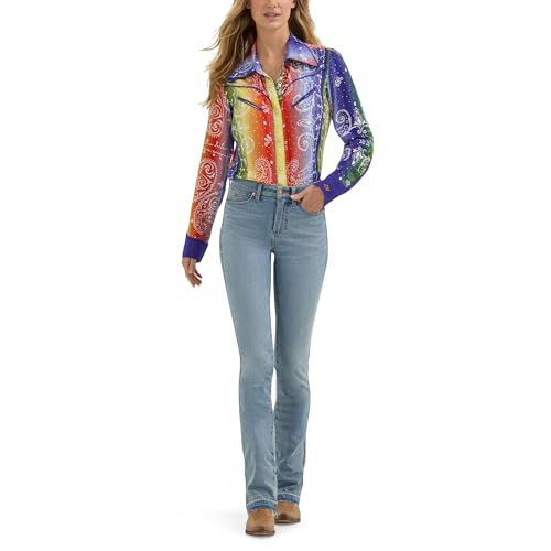Wrangler Damen X Lainey Wilson Boot Hugger Jeans, Sky Wash, 29-32 von Wrangler