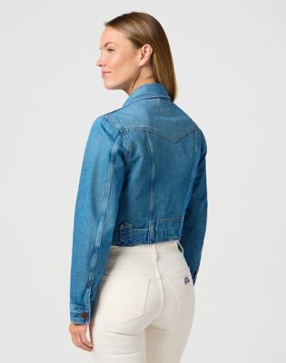Wrangler Denim Moto Jacket Blossoming Größe XXL von Wrangler