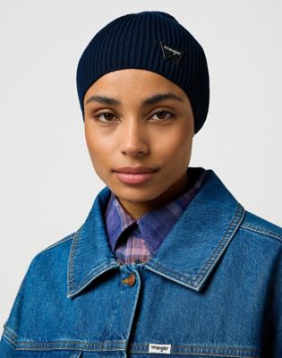 Wrangler Easy Beanie Navy Größe One Size von Wrangler