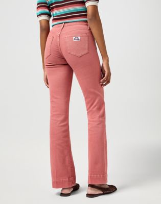 Wrangler Flare Jeans Washed Red Größe 26 x32 von Wrangler