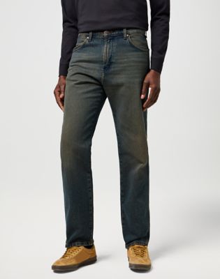 Wrangler Frontier Low Stretch Relaxed Straight Jean Nebula Black Größe 28 x32 von Wrangler