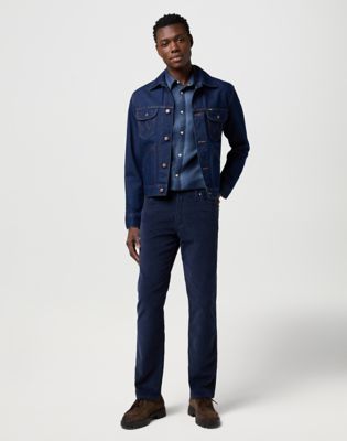 Wrangler Greensboro Corduroy Straight Pant Mood Indigo Größe 32 x30 von Wrangler
