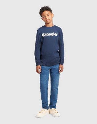 Wrangler Greensboro Straight Jean Wranch Wash Größe 14/15 von Wrangler