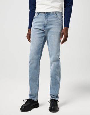 Wrangler Greensboro Low Stretch Straight Jean Grey Light Größe 30 x32 von Wrangler