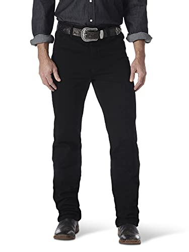 Wrangler Herren-Jeans, Cowboy-Schnitt, schmale Passform, Schwarz (Shadow Black), 36 W/36 L von Wrangler