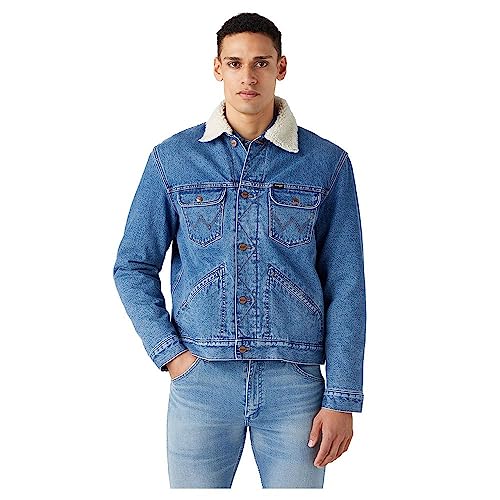 Wrangler Herren 124mj Sherpa Denim Jacket, WRANCH, 3XL EU von Wrangler