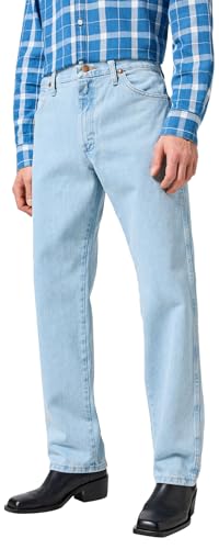 Wrangler Herren Jeans 13MWZ, Original Regular Bootcut Fit, Straight Leg, Bleach, 34W / 30L von Wrangler