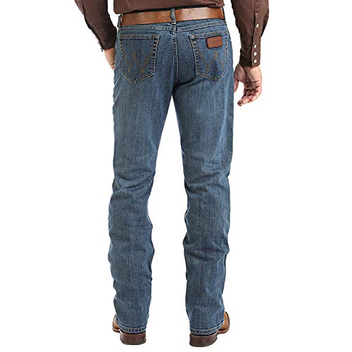 Wrangler Herren 20x Competition Active Flex Slim Fit Jeans, Steinblau, 33W / 34L von Wrangler