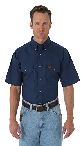 Wrangler Herren Arbeitshemd Riggs Workwear Ripstop - Blau - XX-Large von Wrangler