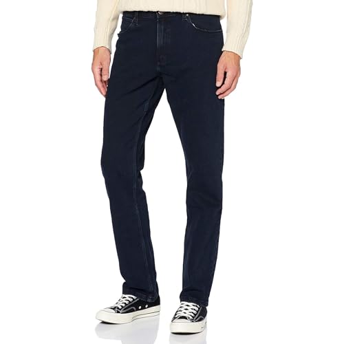 Wrangler Herren Red Kabel Straight Jeans , Blue Black, 42W / 32L von Wrangler