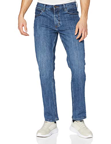 Wrangler Herren Authentic Straight Jeans, Mid Stone, 36W / 32L von Wrangler