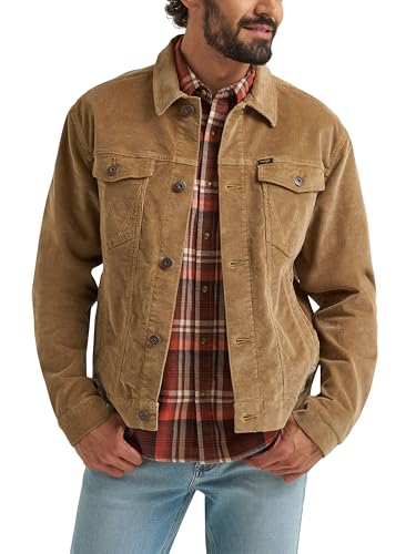 Wrangler Herren Cord-Truckerjacke, L von Wrangler
