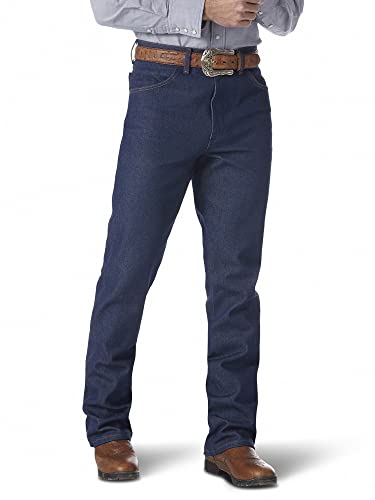 Wrangler Herren Cowboy Cut Regular Fit Traditioneller Boot Cut Jeans, Navy, 34W / 29L von Wrangler