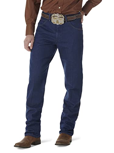 Wrangler Herren Cowboy Cut Relaxed Fit Jeans, Vorgewaschenes Indigo, 42W / 34L von Wrangler