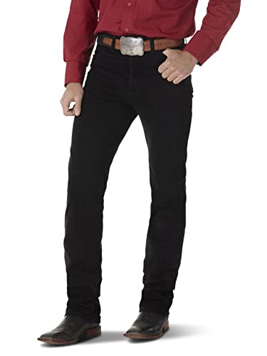 Wrangler Herren Cowboy Cut Silver Edition Slim Fit Boot Cut Jeans, schwarz, 34W / 34L von Wrangler