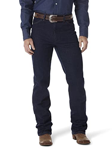 Wrangler Herren Cowboy-Schnitt Slim Fit Bootcut Jeans, Navy Stretch, 38W / 34L von Wrangler