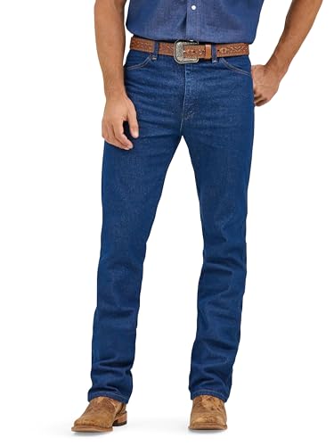 Wrangler Herren Cowboy Slim fit jeanÂ De Ajuste Delgado De Corte Vaquero Jeans, Goldfarbene Schnalle, 34W / 32L EU von Wrangler