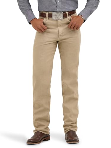 Wrangler Herren Cowboy Slim fit jeanÂ De Ajuste Delgado De Corte Vaquero Jeans, Vorgewaschene Bräune, 33W / 36L EU von Wrangler