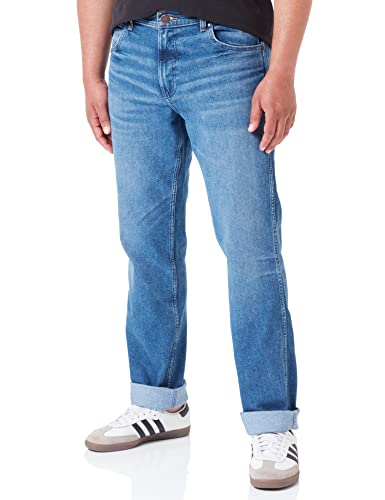 Wrangler Herren Greensboro Jeans, Smoke Sea, 32W / 30L EU von Wrangler